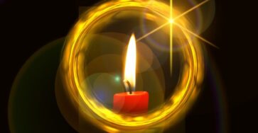 Kerze und Lichtkreis | geralt, Pixabay